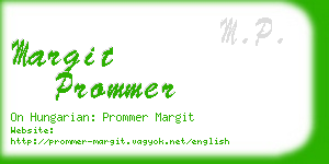 margit prommer business card